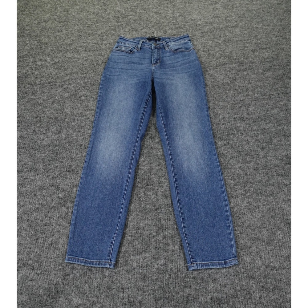 Judy Blue Boyfriend‎ Jeans Womens 1/25 Blue Mid Rise Stretch Denim JB88270